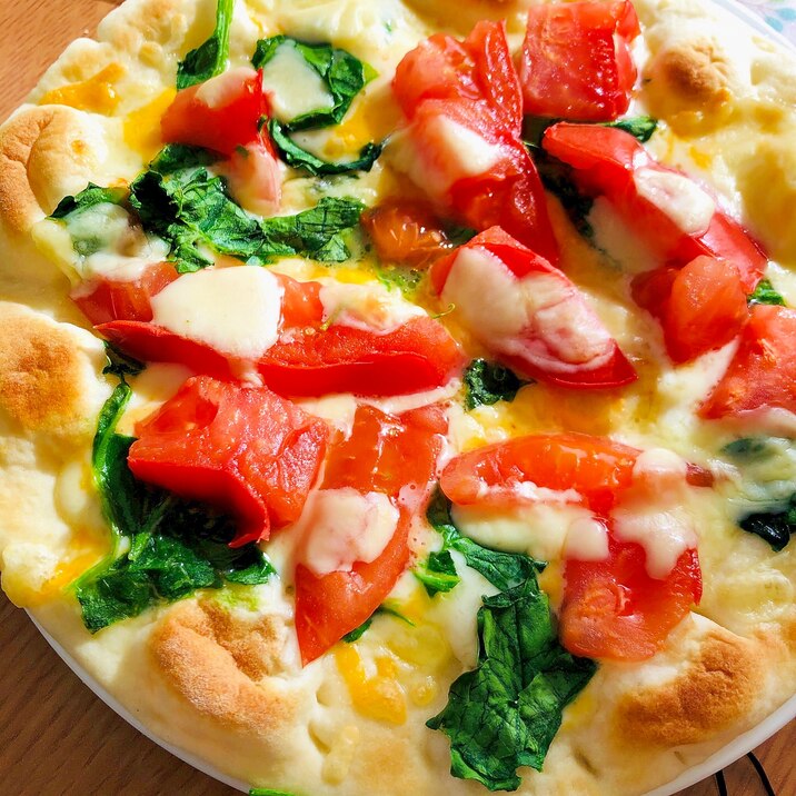 トマトとバジルのピザ レシピ 作り方 By さくらぐみ 楽天レシピ